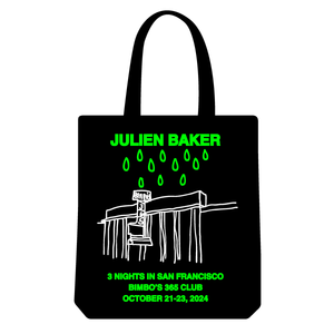 Julien Baker "San Francisco Oct 2024" Tote Bag